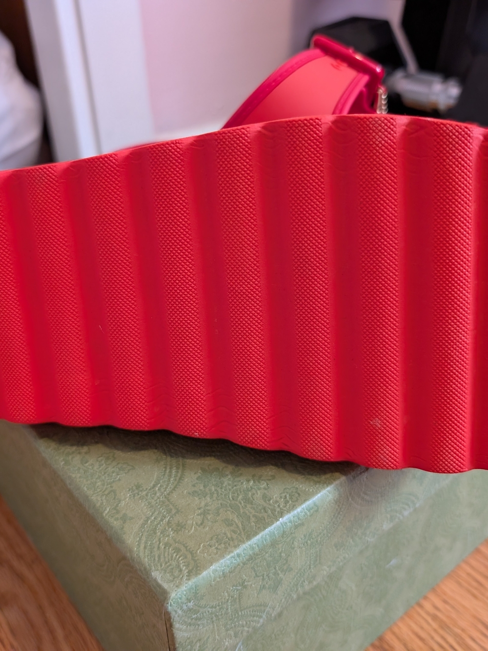 Coach Red Buckle Slide Sandals - Picture 3 of 3